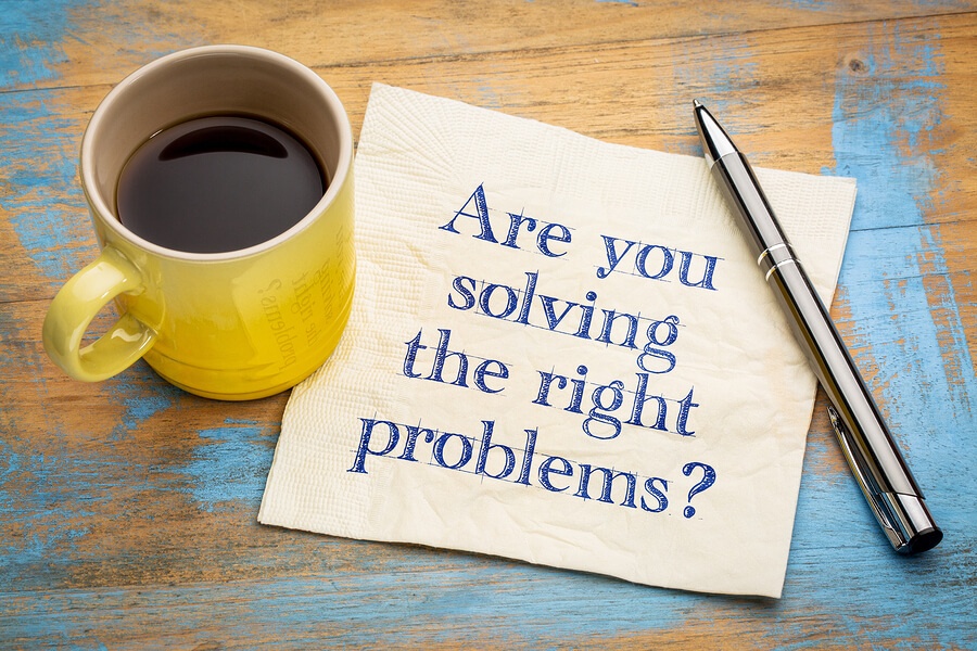 Are you solving the right problems? Handwriting on a napkin with